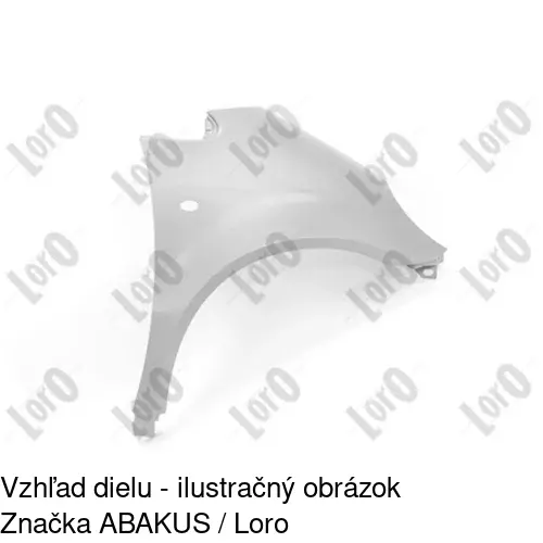 Predný blatník 500502 /POLCAR/ - obr. 1