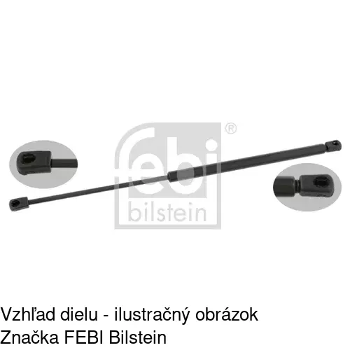 Plynová pružina 5005AB /POLCAR/ - obr. 1