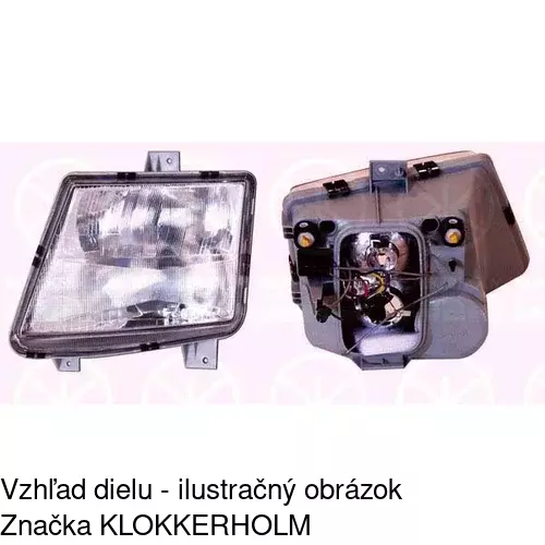 Hlavný reflektor 501209-E /POLCAR/ - obr. 1