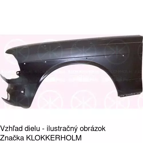 Predný blatník POLCAR 501301-Q