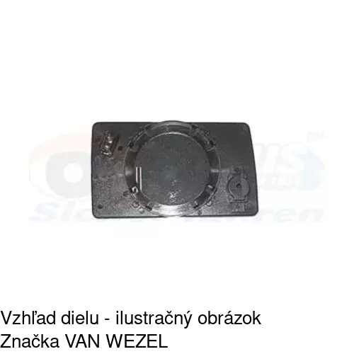 Sklo vonkajšieho zrkadla s držiakom 5014546E /POLCAR/ - obr. 4