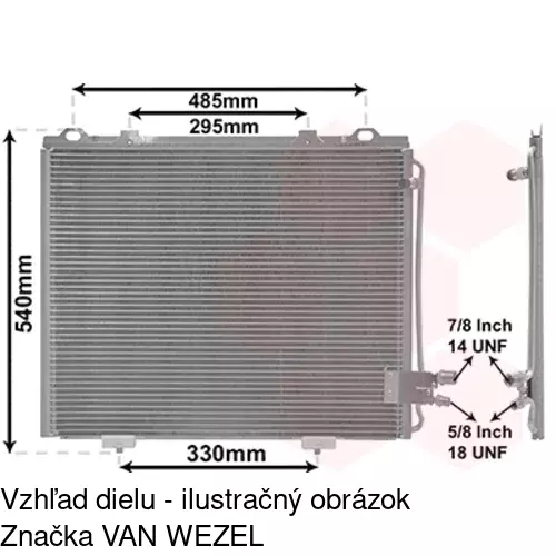 Chladiče klimatizácie 5015K81X /POLCAR/ - obr. 3