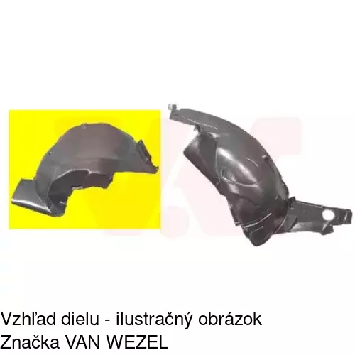 Podblatník (plast) POLCAR 5035FP-1