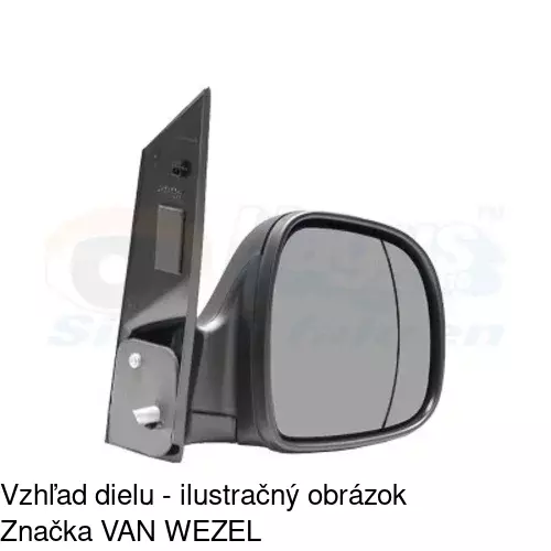 Vonkajšie zrkadlo 504052-M /POLCAR/ - obr. 3