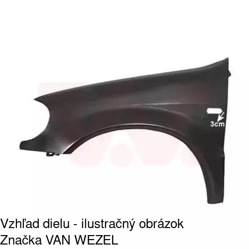 Predný blatník POLCAR 504401-1