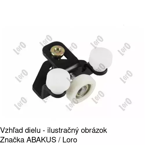 Vozík - kolieska pant posuvných dverí 5065Z-70 /POLCAR/ - obr. 1