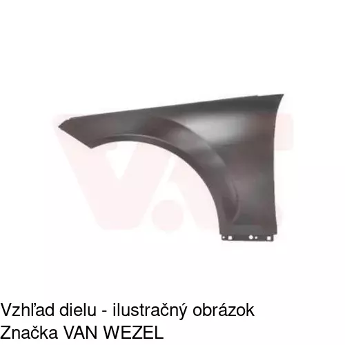 Predný blatník 507001 /POLCAR/ - obr. 2