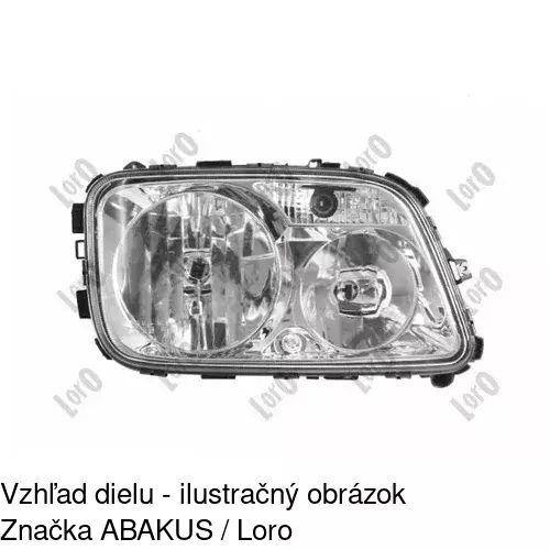 Hlavný reflektor 5083101H /POLCAR/ - obr. 1
