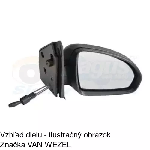 Rám vonkajšieho zrkadla 509855TE /POLCAR/ - obr. 3