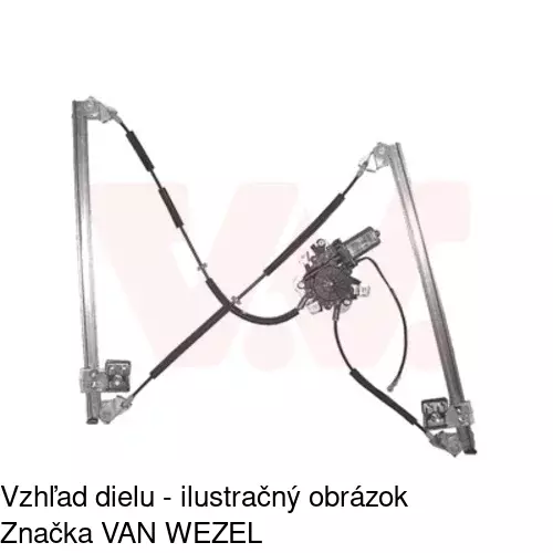 Elektrický mechanizmus okna dverí 50N1PSE2 /POLCAR/ - obr. 4