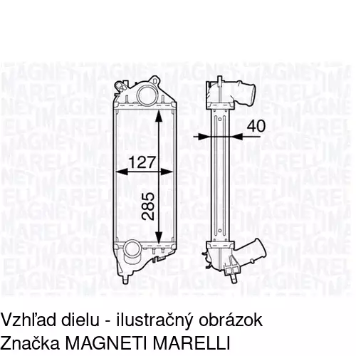 Chladiče vzduchu (Intercoolery) 5101J82X /POLCAR/ - obr. 2