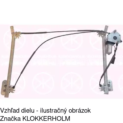 Mechanizmus sťahovania okna elektrický bez motora POLCAR 5101PSG1