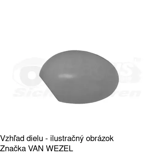 Rám vonkajšieho zrkadla 510254PM /POLCAR/ - obr. 3