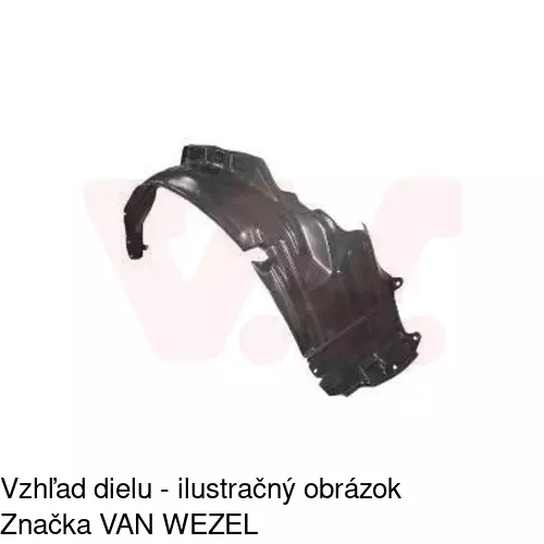 Podblatník (plast) POLCAR 5231FP1T
