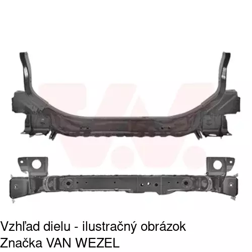 Dolný nosník predného čela POLCAR 52550411