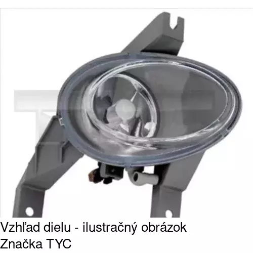 Hmlové svetlo - predné POLCAR 550129-V