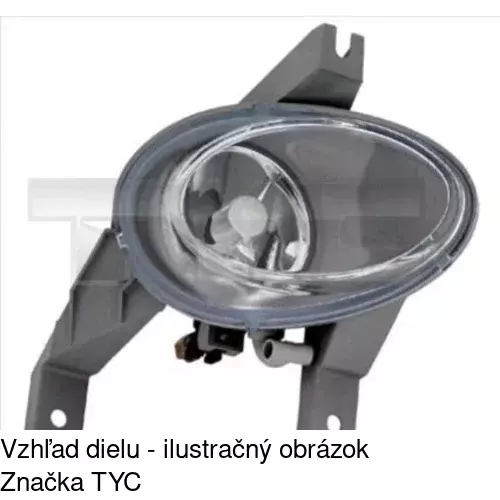 Hmlové svetlo - predné POLCAR 5501300E