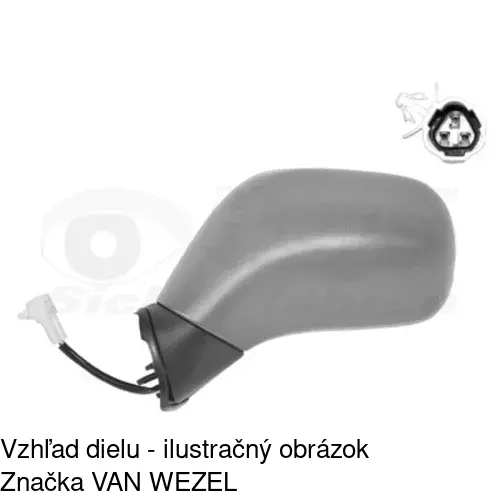 Vonkajšie zrkadlo 5503515M /POLCAR/ - obr. 3