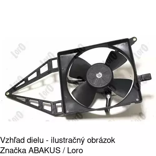 Ventilátor bez krytu / podpery 550723U1 /POLCAR/ - obr. 2