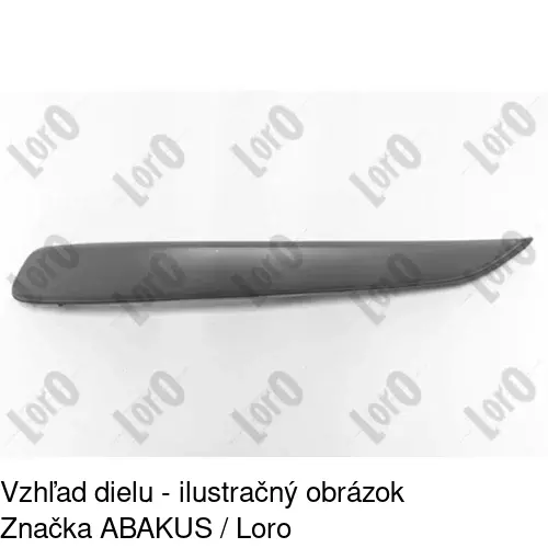 Lišta nárazníka 550907-5 /POLCAR/ - obr. 1