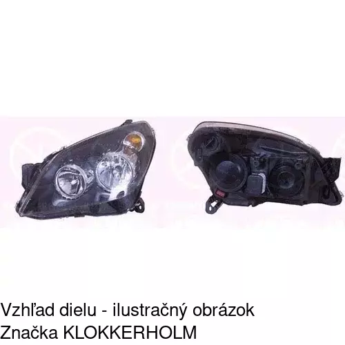Hlavný reflektor 5509095E /POLCAR/ - obr. 1