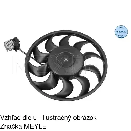 Ventilátor bez krytu / podpery 550923U9 /POLCAR/ - obr. 3