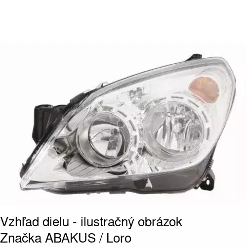 Hlavný reflektor 551010-E /POLCAR/ - obr. 3