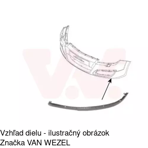 Spojler predného nárazníka 551025-1 /POLCAR/ - obr. 1