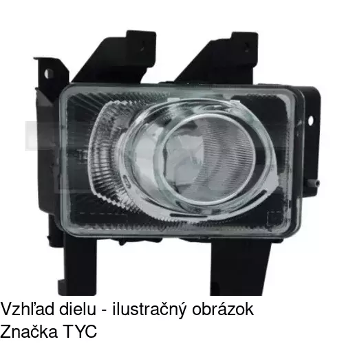 Hmlové svetlo - predné POLCAR 551030-E