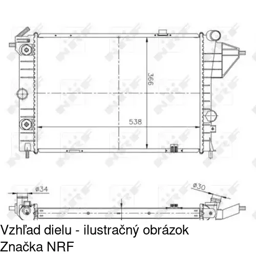 Chladiče vody 551408A2 /POLCAR/ - obr. 1