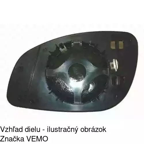 Sklo vonkajšieho zrkadla s držiakom 5518555E /POLCAR/ - obr. 3