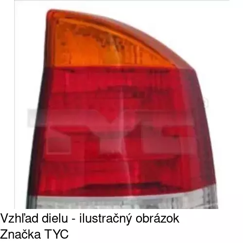 Zadné svetlo POLCAR 551887-E