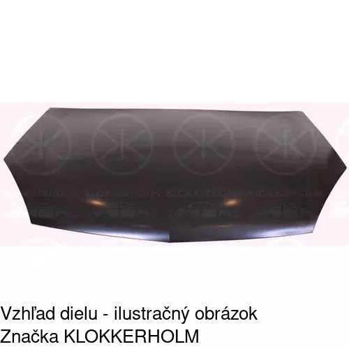Kapota - poškodená POLCAR 551903UA