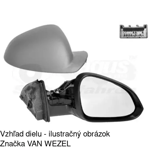 Vonkajšie zrkadlo 5520525S /POLCAR/ - obr. 2
