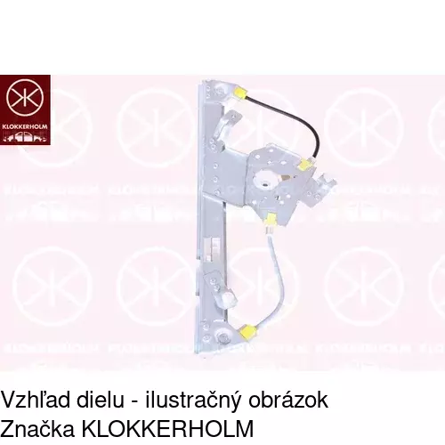 Mechanizmus sťahovania okna elektrický bez motora POLCAR 5520PSG4E