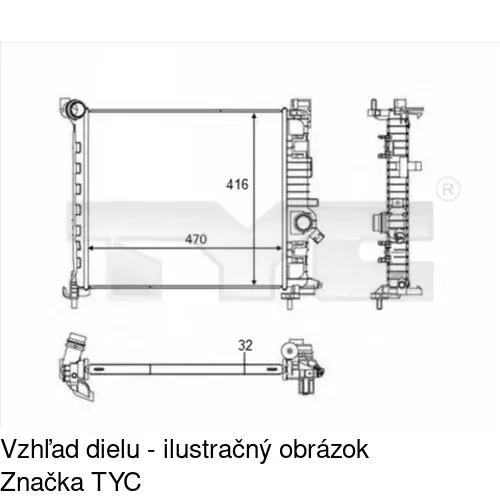 Chladiče vody POLCAR 5546081K