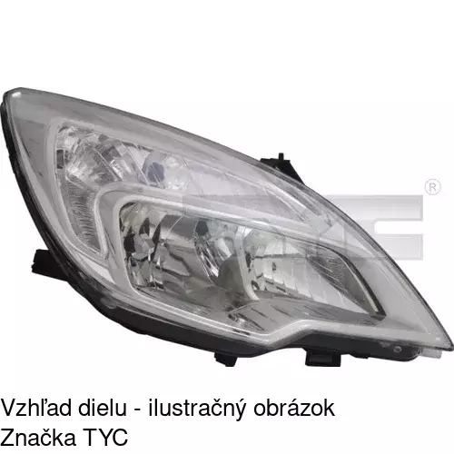 Hlavný reflektor POLCAR 554610-T