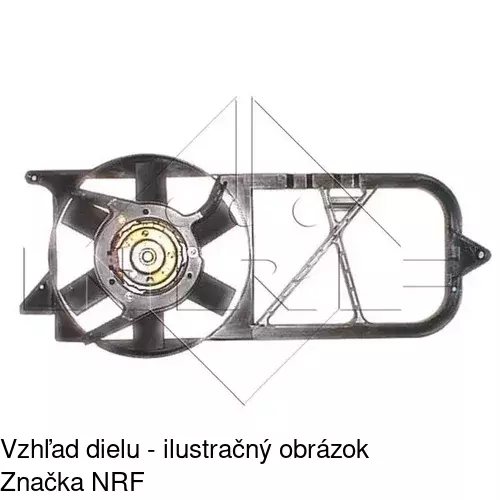 Ventilátor bez krytu / podpery 555523U4 /POLCAR/ - obr. 1