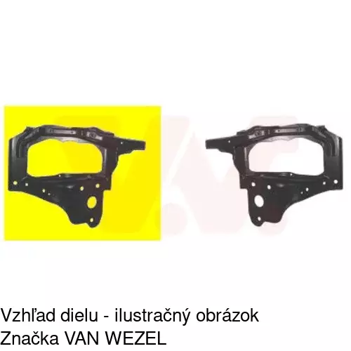 Držiak predného pásu 555604-6 /POLCAR/ - obr. 2