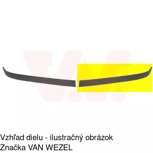 Spojler predného nárazníka 555625-1 /POLCAR/ - obr. 1
