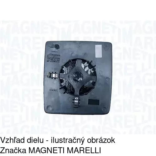 Sklo vonkajšieho zrkadla s držiakom 5556548M /POLCAR/ - obr. 4