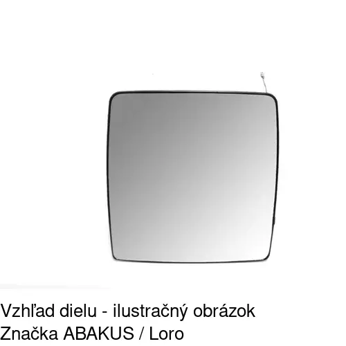 Sklo vonkajšieho zrkadla s držiakom 5556549E /POLCAR/ - obr. 4