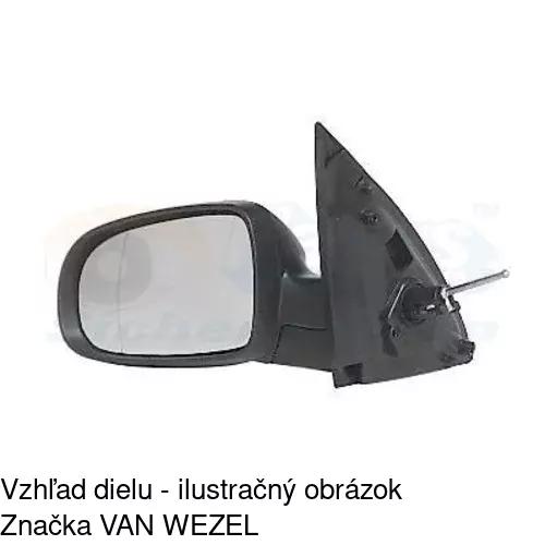 Rám vonkajšieho zrkadla 555655PM /POLCAR/ - obr. 5
