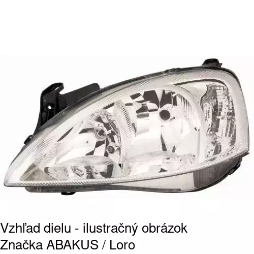 Hlavný reflektor 5557100E /POLCAR/ - obr. 2
