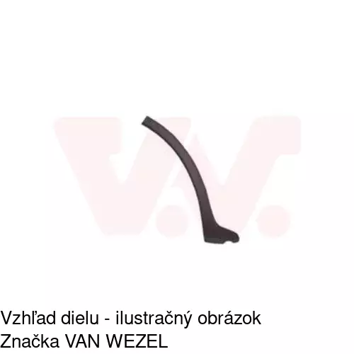 Lišta blatníka 555782-5 /POLCAR/ - obr. 1