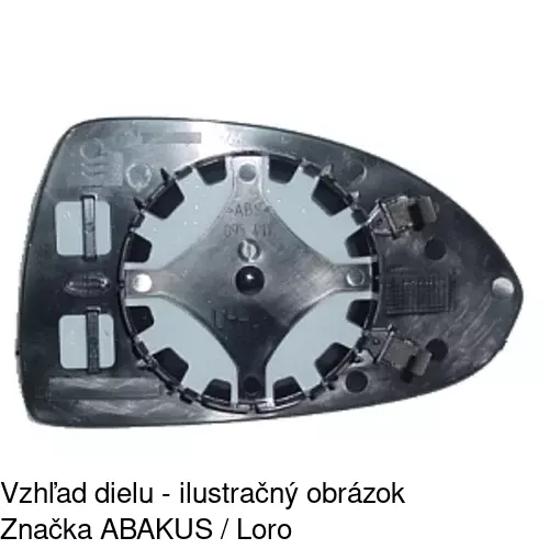 Sklo vonkajšieho zrkadla s držiakom 5558545M /POLCAR/ - obr. 4