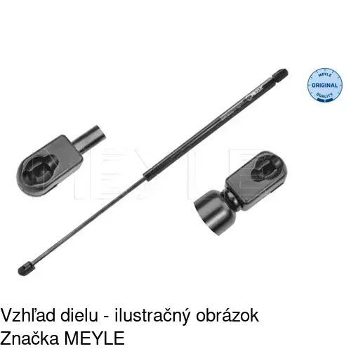 Plynová pružina 5558AB /POLCAR/ - obr. 2