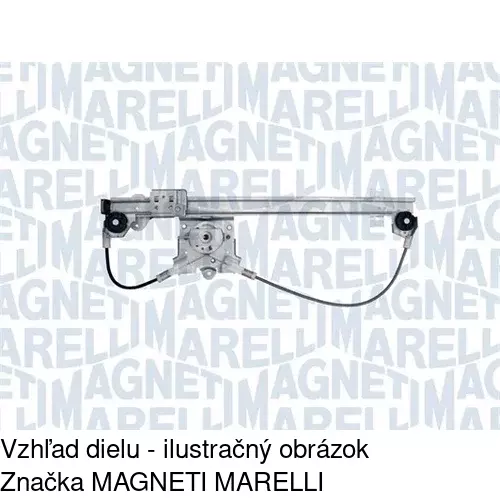 Mechanizmus sťahovania okna elektrický bez motora 5559PSG4 /POLCAR/ - obr. 1