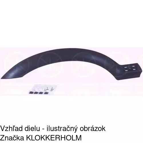 Lišta blatníka POLCAR 556002-5