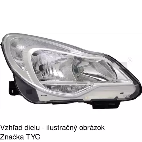 Hlavný reflektor POLCAR 55B110-V